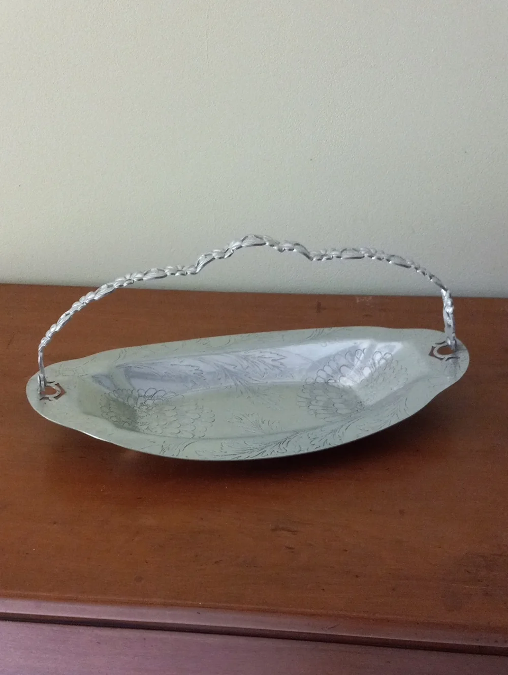 Rodney Kent Ornate Aluminum Decorative Handled Tray